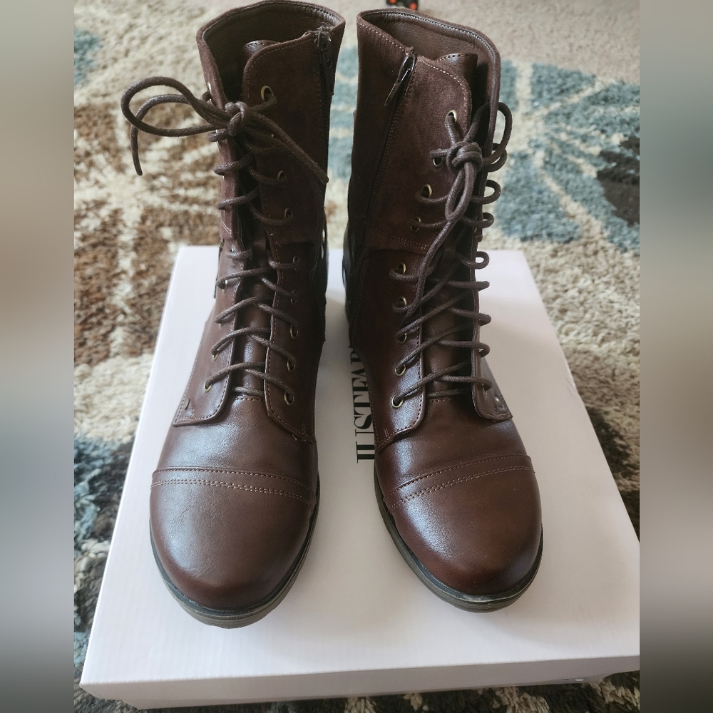 JustFab Greta Brown Boots Size 10
